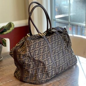 🌺 AUTH Fendi Monogram Travel Weekender Bag 🌺 EXCELLENT CONDITION & RARE